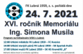 XIV. ročník Memoriálu Ing. Simona Musila 14.7. 2018 od 13. hod. ...